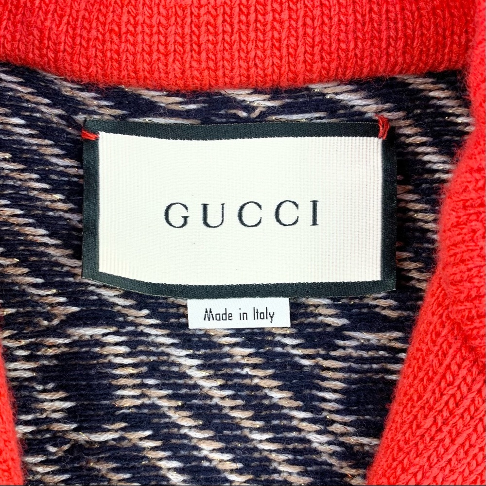 GUCCI *Like New* Wool Logo Jacket - Picture 10 of 14